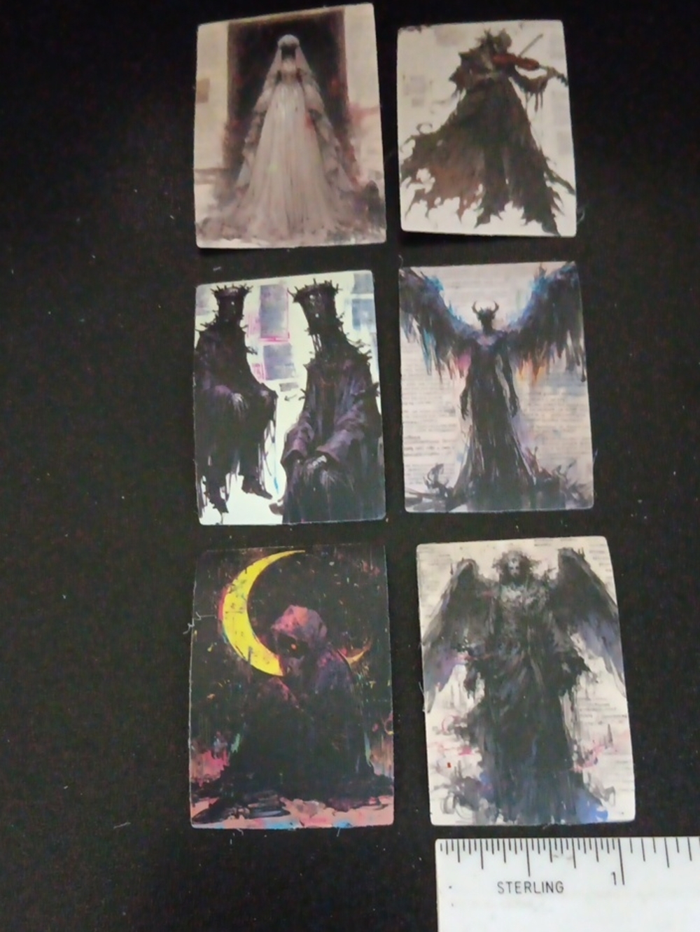 18 Gothic Matte Stickers - Picture 2 of 4